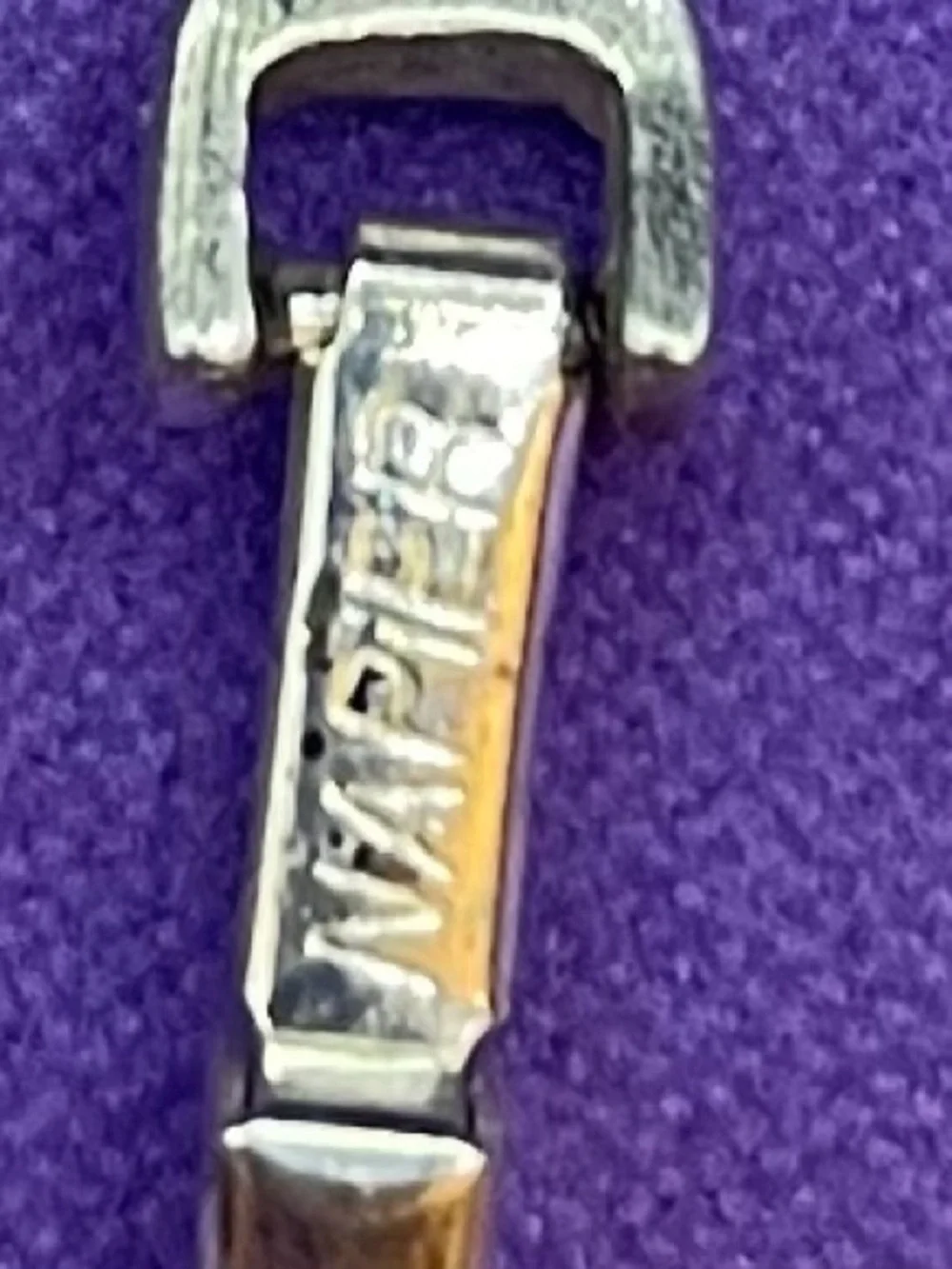 Vtg Napier Textured Double Bar Link Bracelet Silver Tone Post 1955